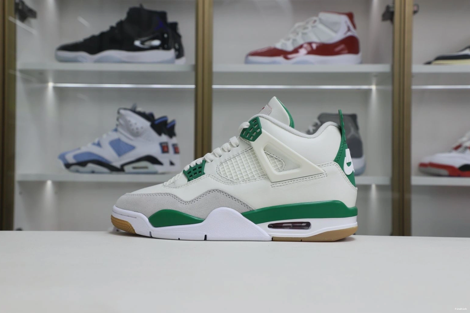 SB AIR RETRO GREEN' 'PINE JORDAN NIKE 4 X 0801